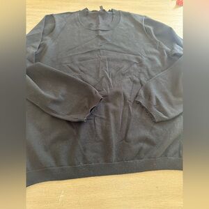 Minnie Rose‎ Black Crewneck Sweater